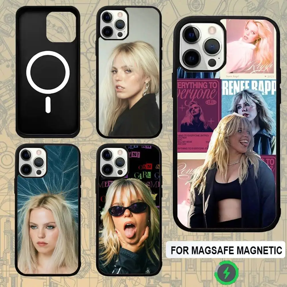 

R-Renee Rapp Singer For Magsafe Wireless Charger Case For iPhone 15,16,17,13,14,11,12,Pro,Max,Plus,E,Air,Mini Cover