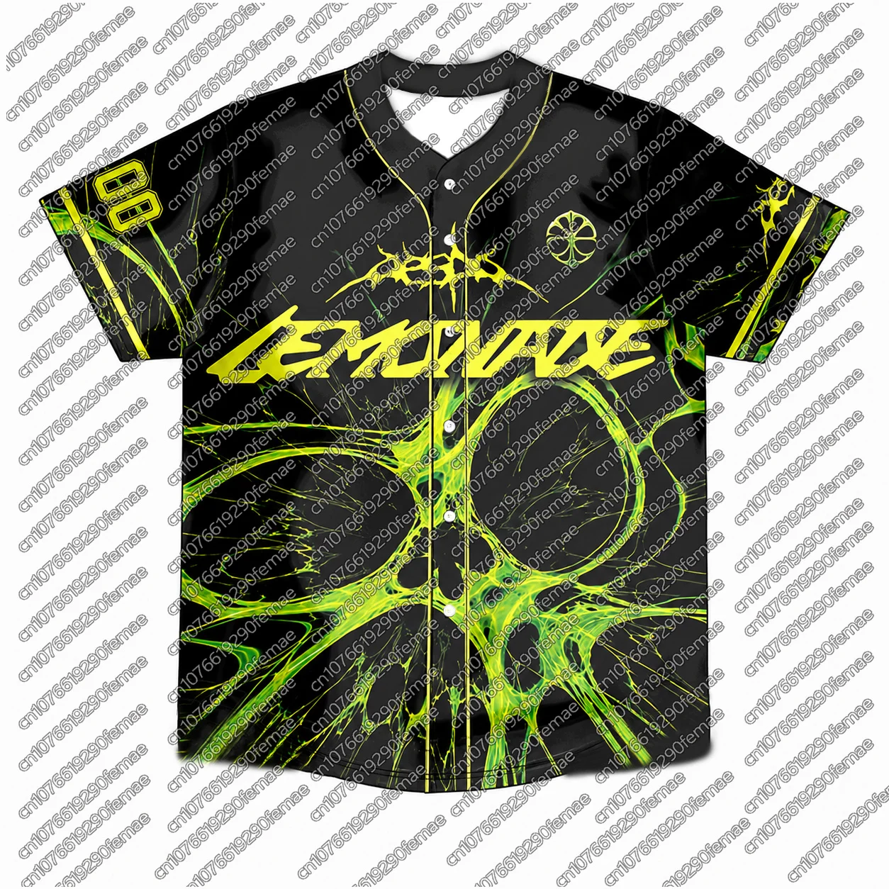 2026 Summer Women Baseball T-Shirt AESPA Stage Outfit Name Number LEMONADE Print Loose Music Festival Baseball Jersey