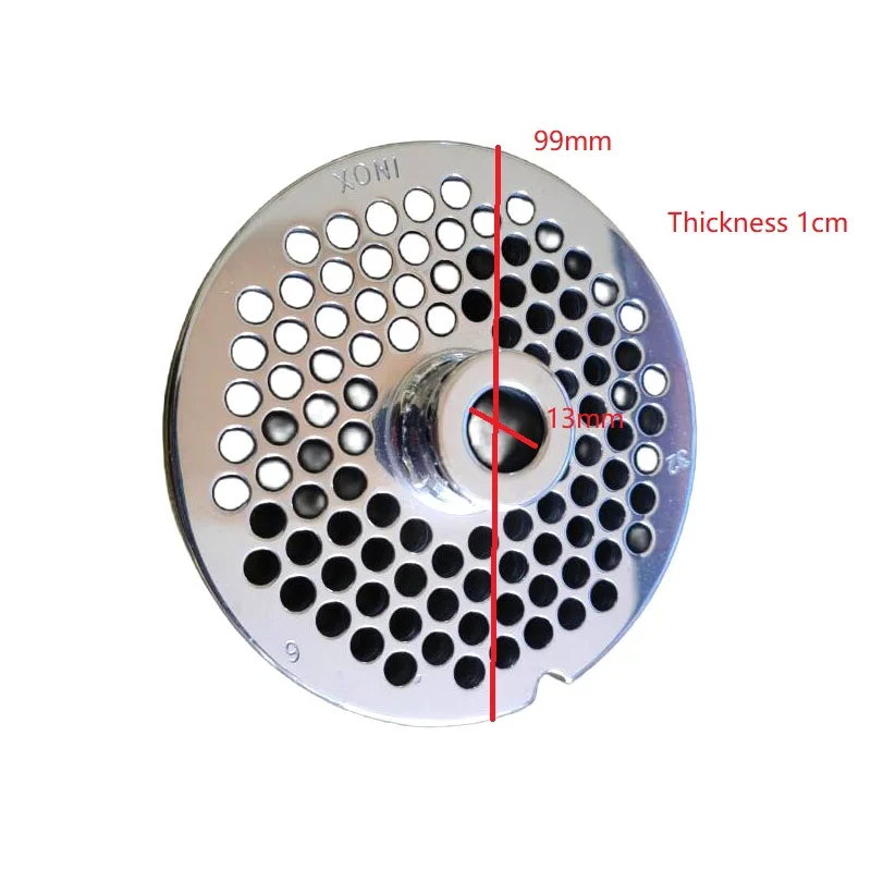 99mm Diameter Meat Grinder Parts #32 Convex Round Perforated Plate Porous 6mm