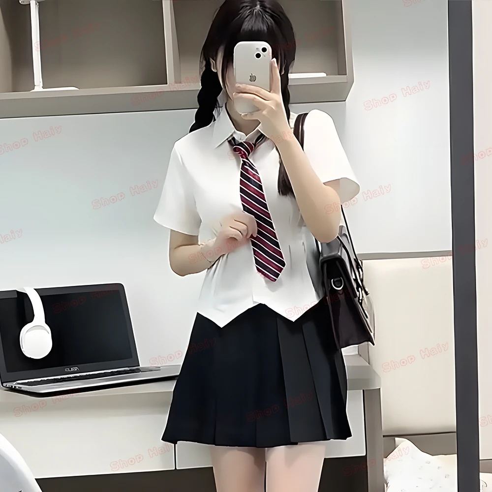 Japanese School Uniform Girl Jk Suit Sexy Slim Fit Waist-Defining Design Shirt Female Beauty Anime COS Costumes Women Wholesale