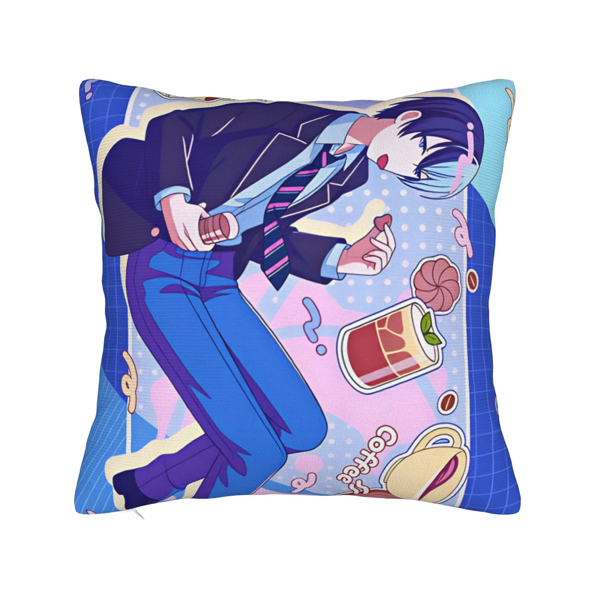 Project Sekai Rui Kamishiro Anime Game  Pillow Case  Soft Pillow Cover Morden Cushion Cover For Sofa Home Decoration