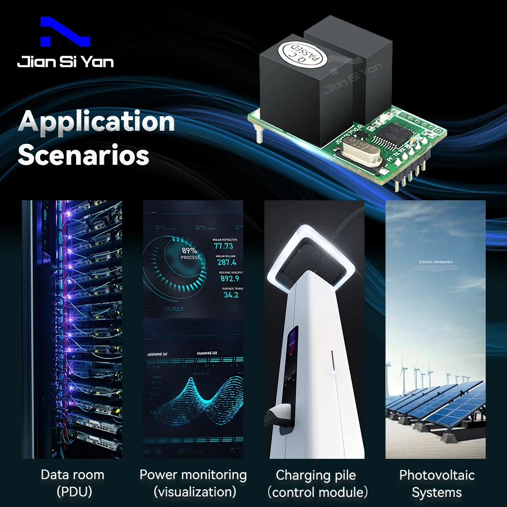 JSY1017 Modulo di misurazione CA monofase TTL Modbus-RTU Modulo di acquisizione potenza corrente tensione