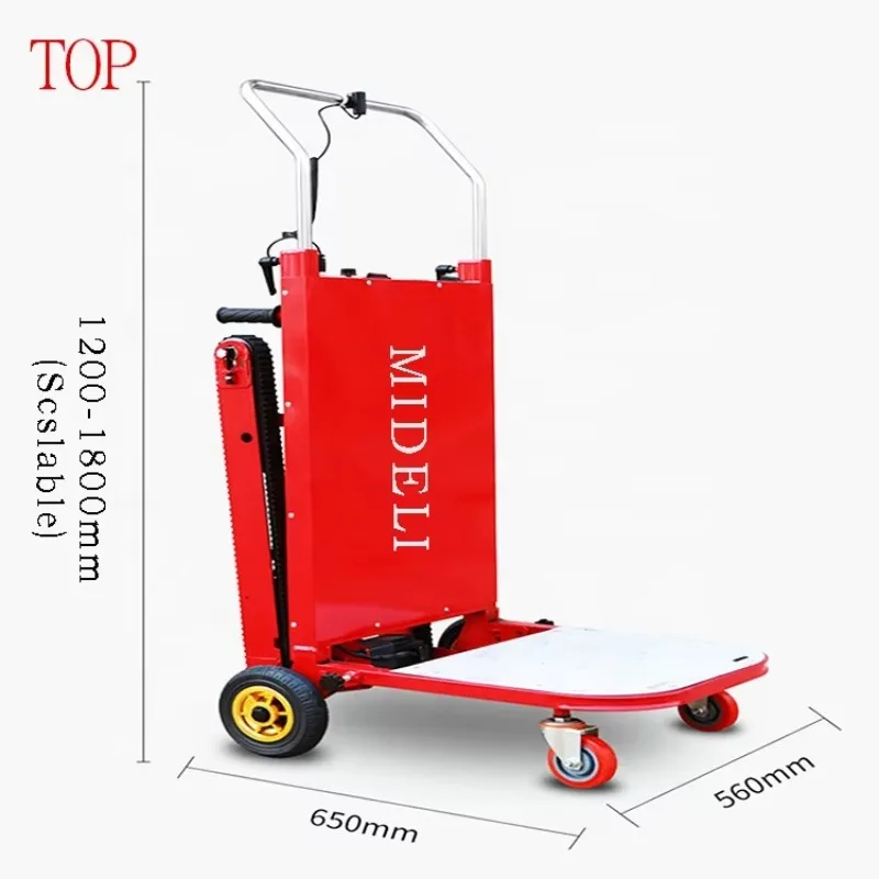 

Wendy Electric Stair Climbing Trolley 300kg-400kg Capacity Iron Platform Hand Truck Stair Climber