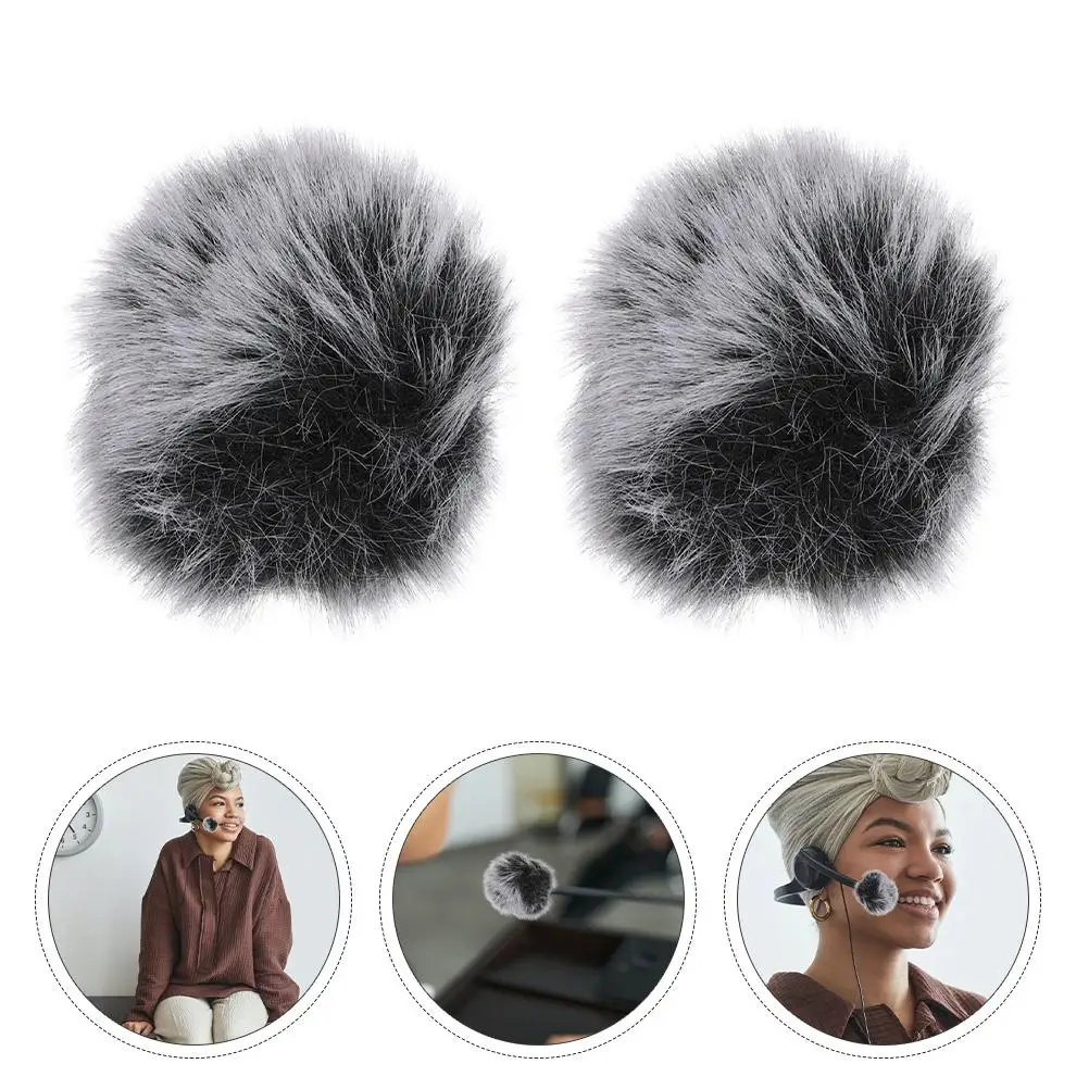 2 шт. противошумный чехол для микрофона, петличное ветровое стекло, шумозащитная защита, пылезащитные аксессуары