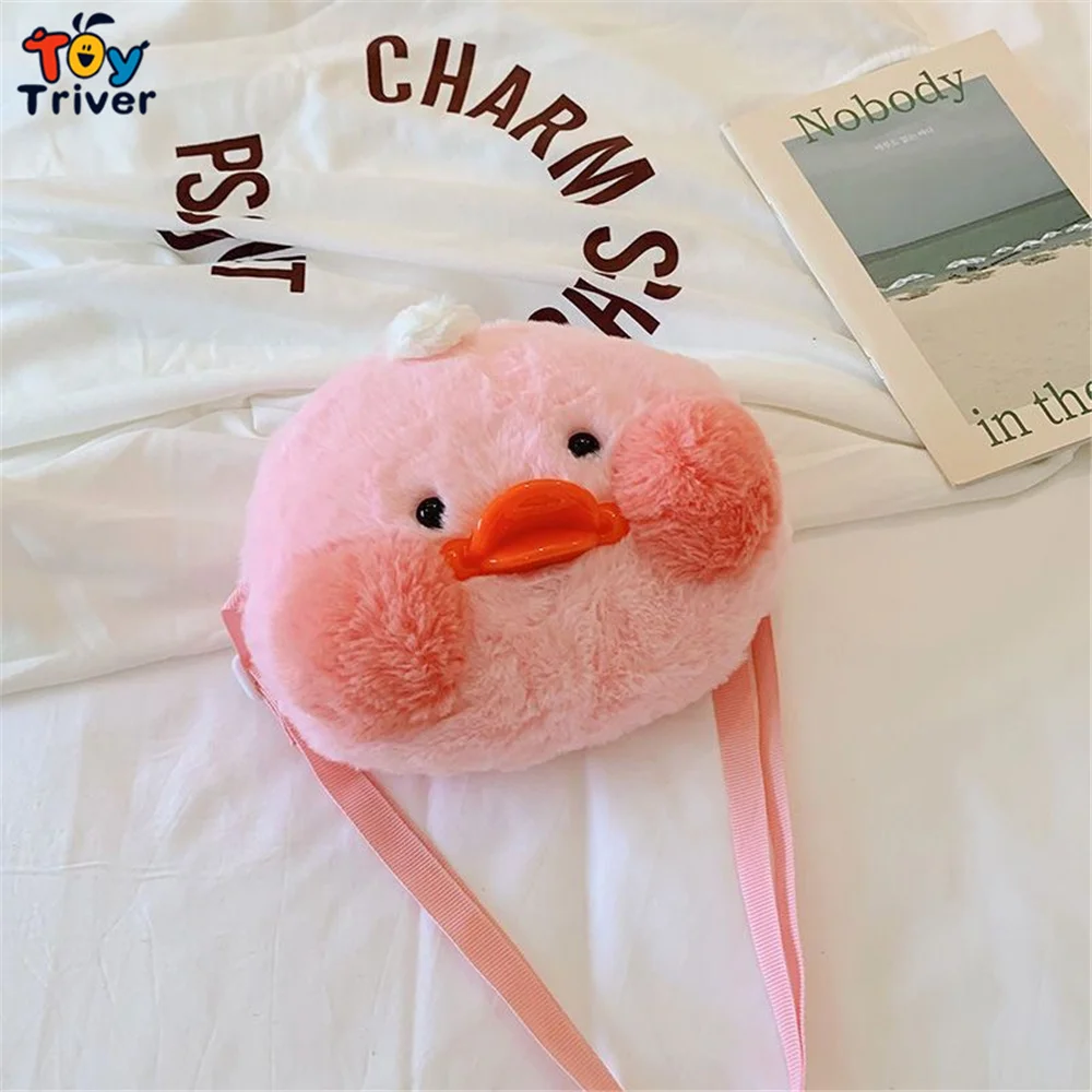 Cute Lalafanfan Duck CrossBody Shoulder Bag Coin Purse Wallet Plush Toys Animals Doll Kids Children Girls Boys Gifts