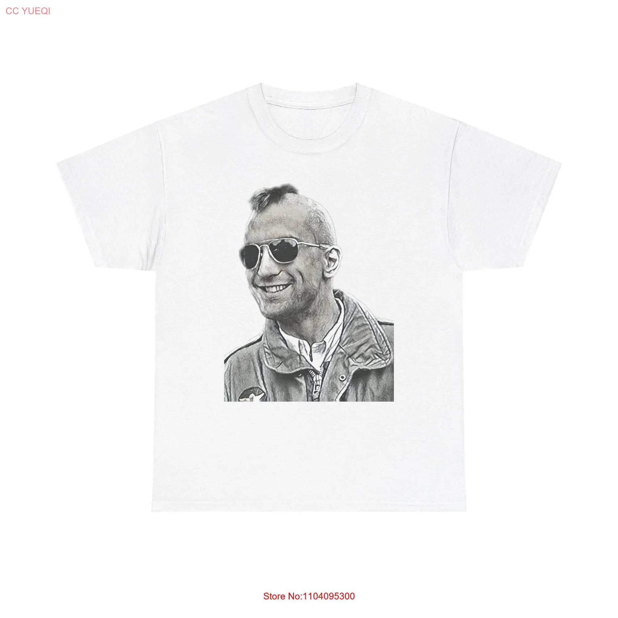 Taxi Driver Travis Bickle Print Movie Art Heavy Cotton T Shirt long or short sleeves