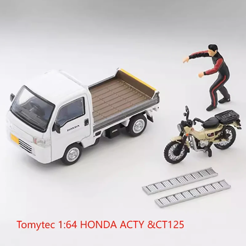 نموذج سيارة مصنوع من خليط معدني بمقياس Tomytec1:64، TLV LV-N330a ACTY & CT125