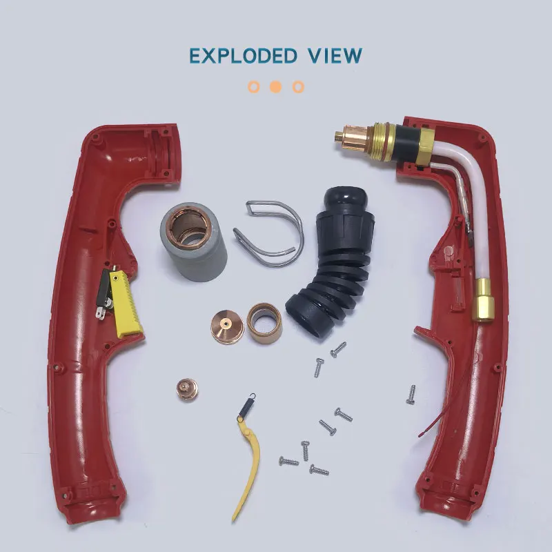 Air Cooled Plasma Torch CB150 CP150 Plasma Cutting Manual Torch Head C-150 Compatible Parts Copper Compressed Accessories