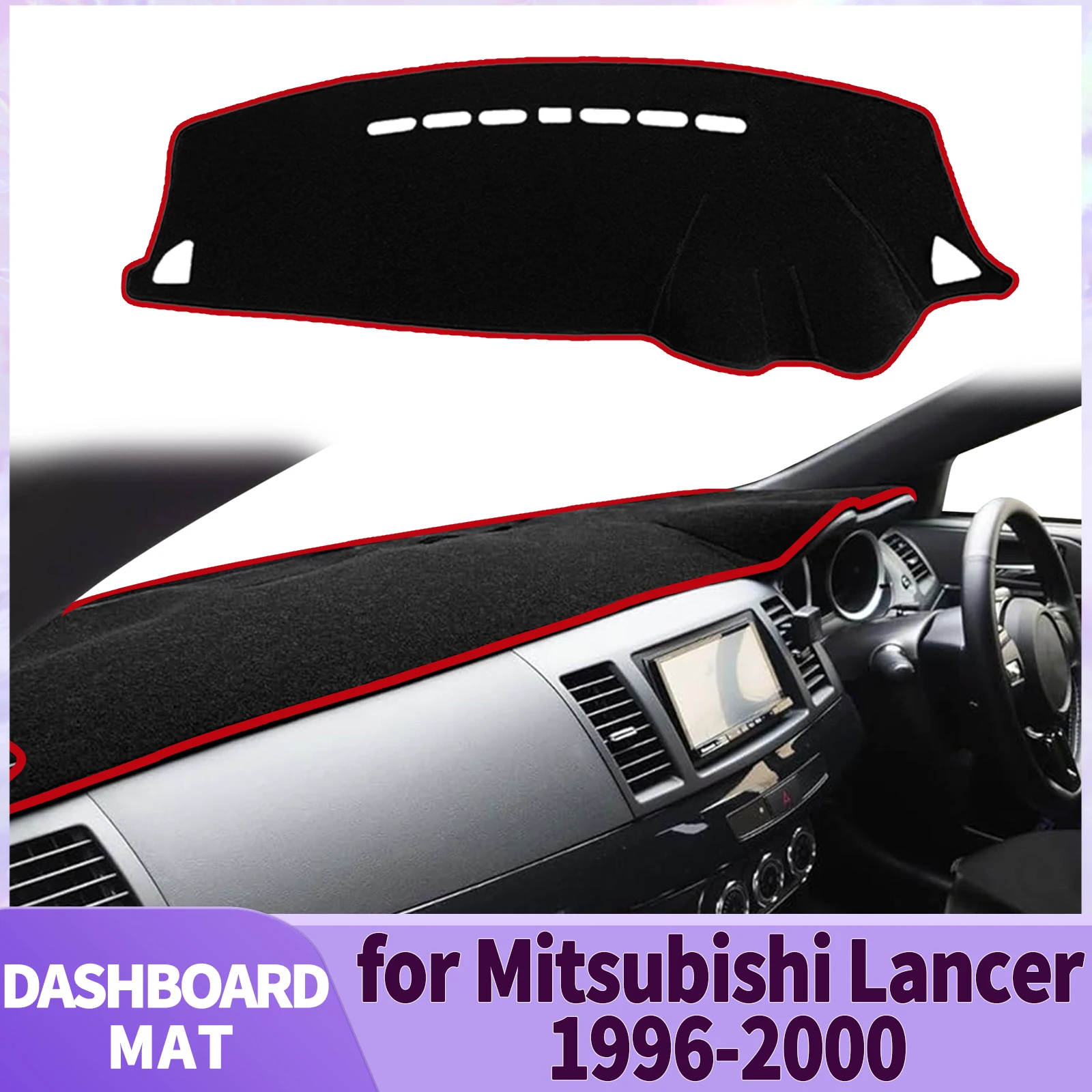 

for Mitsubishi Lancer 2008-2016 Ralliart EVO X Galant Fortis EX Dashmat DashMat Sunshade Dashboard Cover Pad Protective Carpet