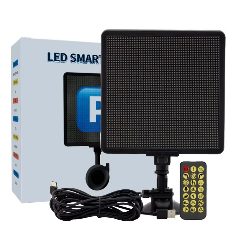 64*64 الذكية نافذة السيارة الخلفية LED عرض الكتابة على الجدران التمرير النص بلوتوث APP التحكم DIY بكسل لوحة مضحك ضوء