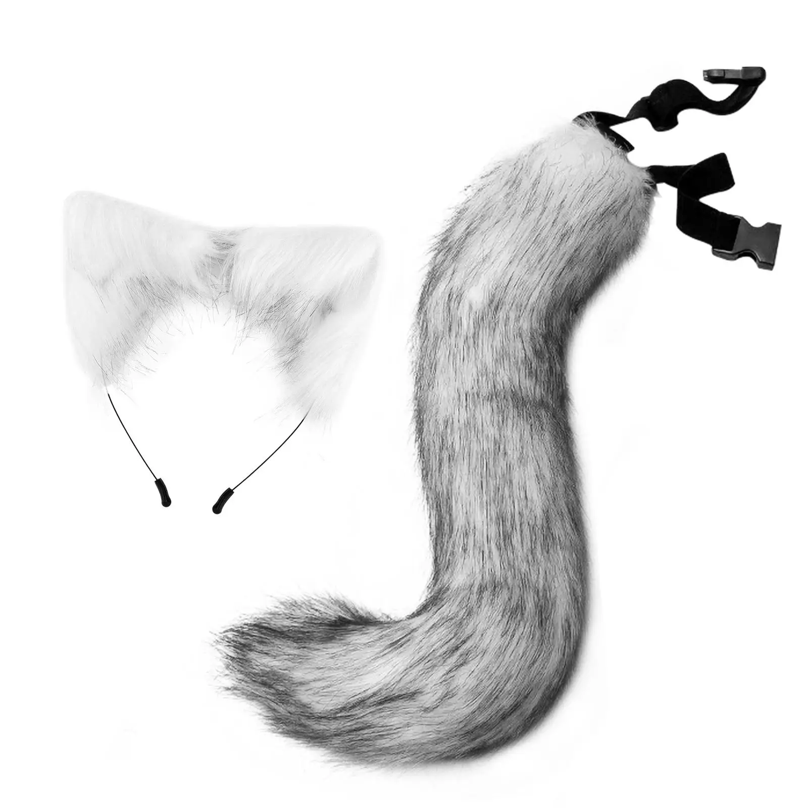 大人と子供のための耳付きのコスプレヘッドバンド,パーティーアクセサリー