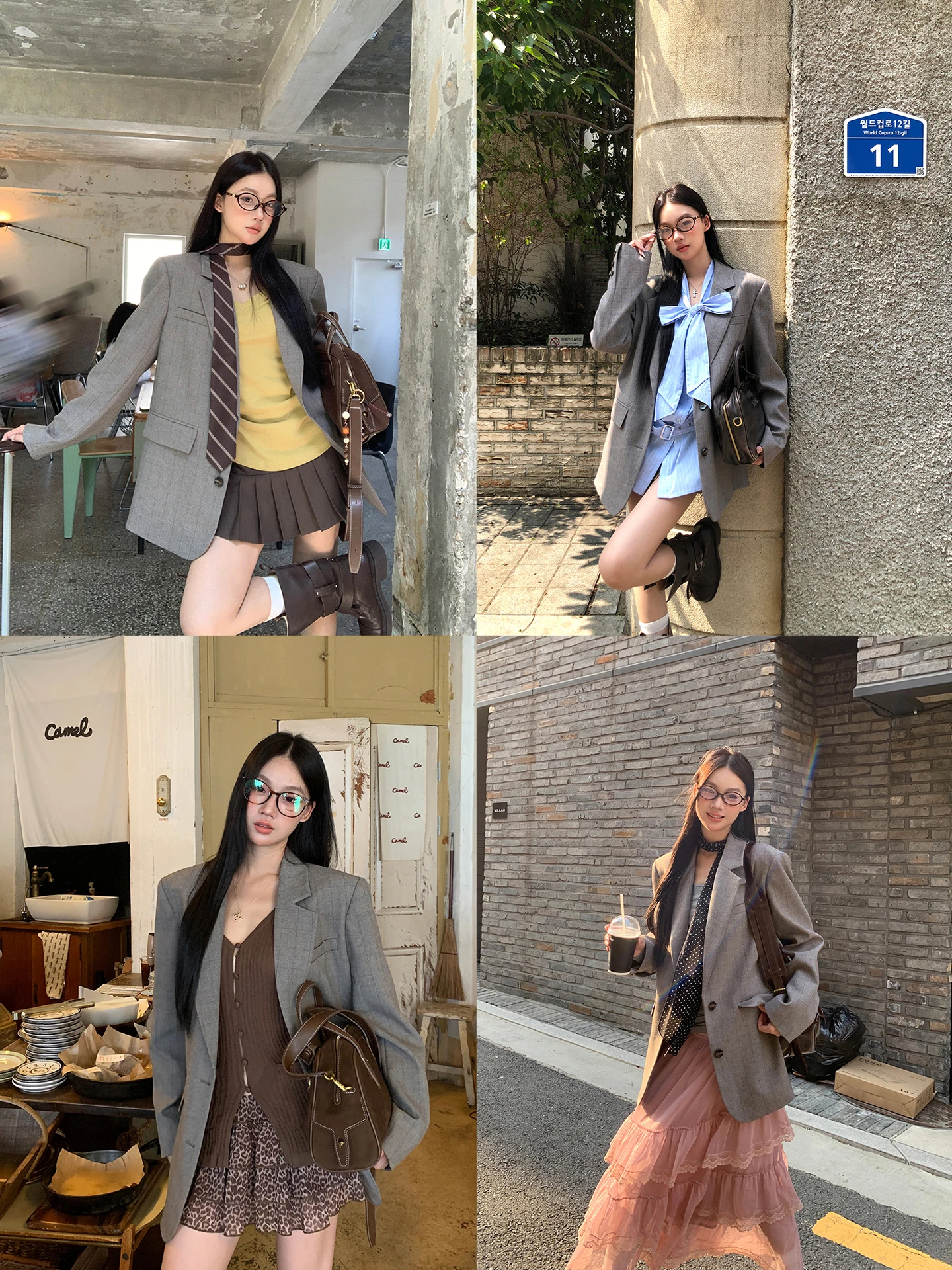 

Женский повседневный костюм в клетку, пиджак, новинка 2026 года, весенний, премиум-класса, для офиса, из полиэстера, с длинным рукавом, на одной пуговице