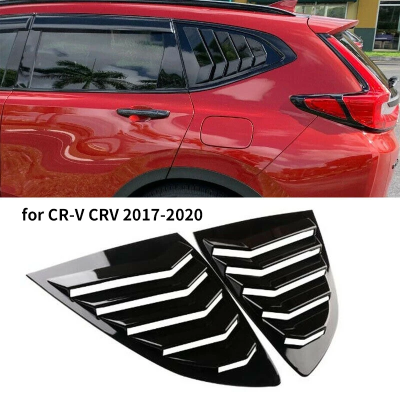 for Honda CR-V CRV 2017-2020 Gloss Black ABS Side Vent Window Scoop Louver Trim Scoop