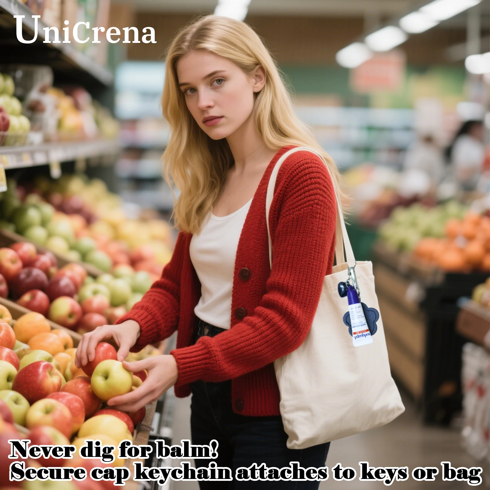 ニュースキン リップ ポーチ UniCrena Keychain Cap for Lip Balm Aquaphor 0.35oz/10ml-Key Chain