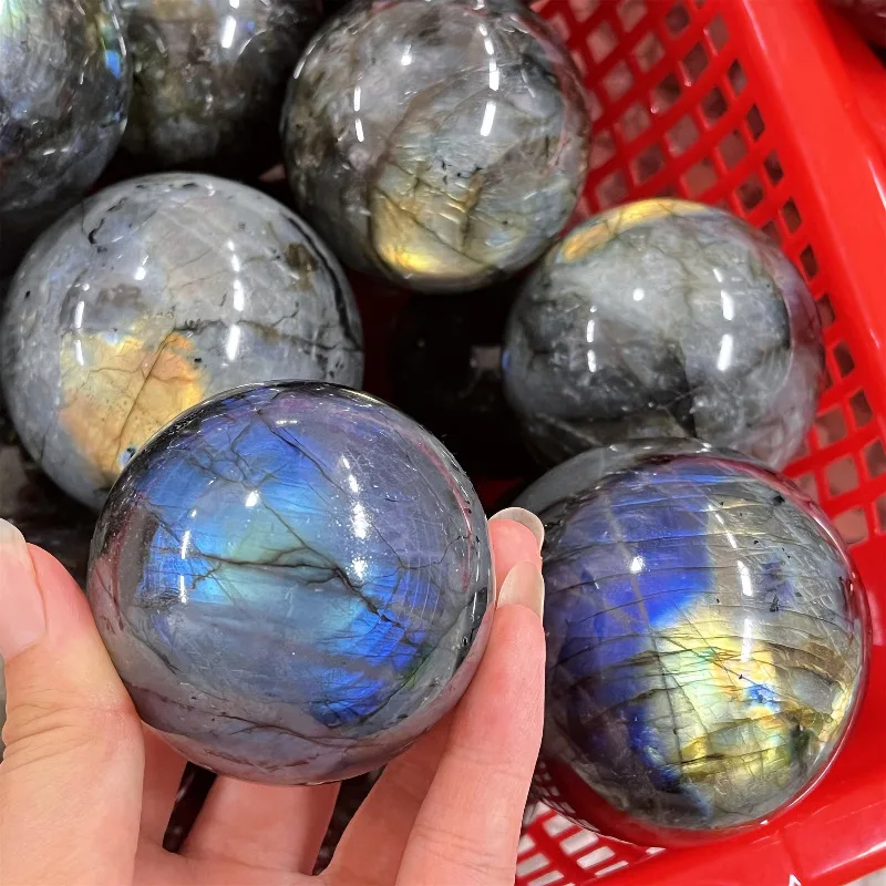 50mm+ Natural labradorite ball,quartz crystal sphere,mineral specimen,crystal collection,Reiki healing,crystal gifts 1PC