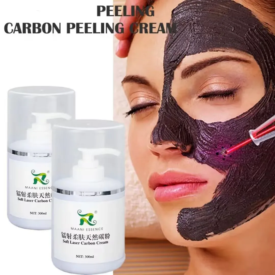 300ml Soft Laser Black Doll Carbon Cream Laser Powder Carbon Gel For Nd yag Laser Skin Rejuvenation Treatment