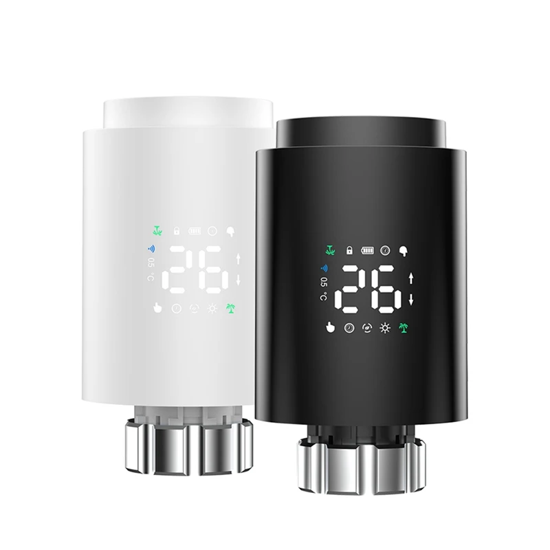 Tuya Smart Zigbee Radiator Actuator TRV Programmable Thermostatic Radiator Valve App Remote