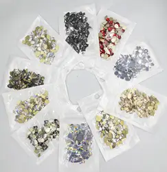 Popularly Crystal Mix Shape Rhinestone Flatback Glitter Non Hotfix Pearl Rhinestone Manicure Nails Art Design Accessories