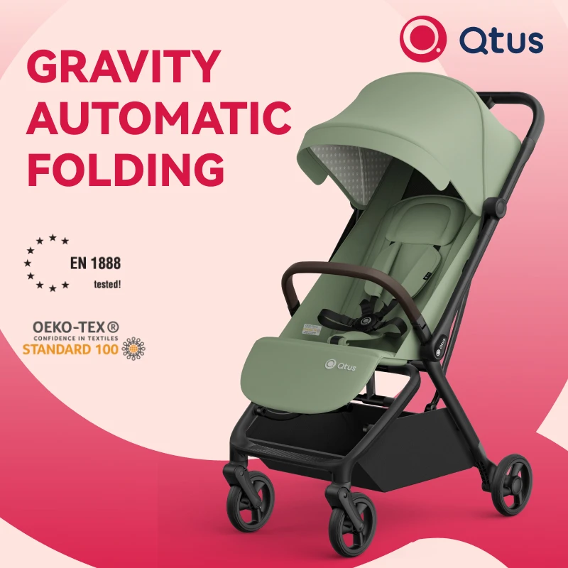 

Qtus Finch---Ideal Gravity Automatic Folding Stroller, High-Quality,Compact Size, Lightweight, Multi-Function, for 0-4 Years Old