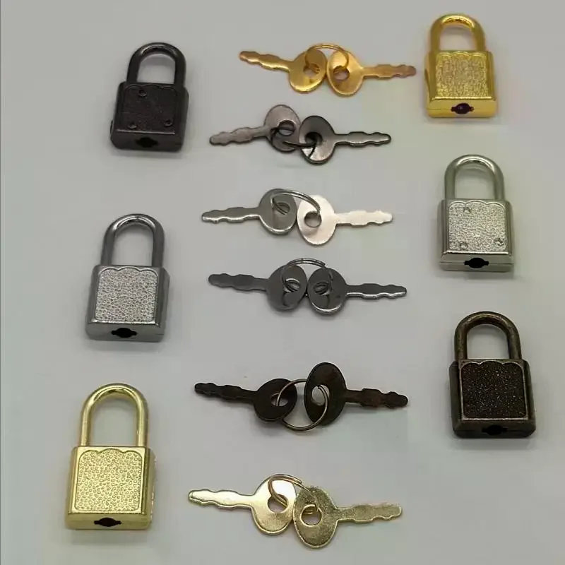 Mini Metal Padlock With Matching Keys Multiple Colors Perfect For Jewelry Boxes Diaries Luggage And Small Bags