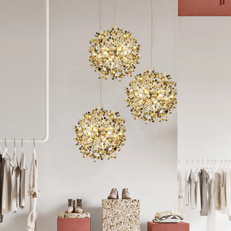 โคมไฟเพดาน LED สแตนเลสทันสมัย สำหรับห้องรับประทานอาหาร ตกแต่งบ้าน โคมไฟห้องนั่งเล่น ไฟภายในอาคาร