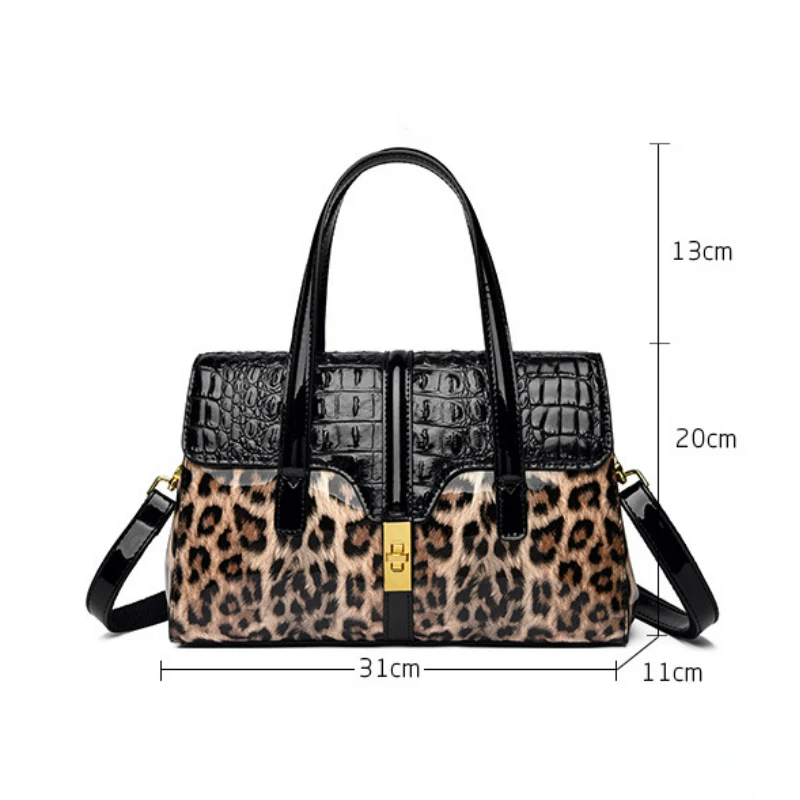 2023 Multiple Styles Leopard Pattern Leather Women\'s Handbags Luxury Fashion Lady Tote Bag Designer Shoulder Messenger Bags Sac