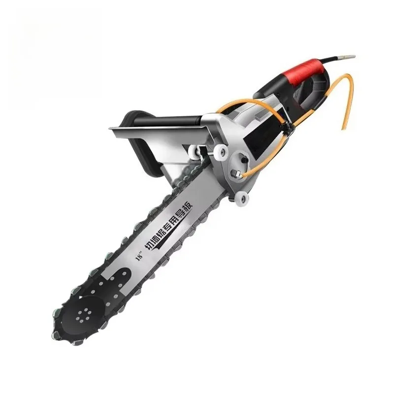 New Wall Reinforced Concrete Demolition Red Brick Wall Foam Wall Cutting Artifact Chain Saw