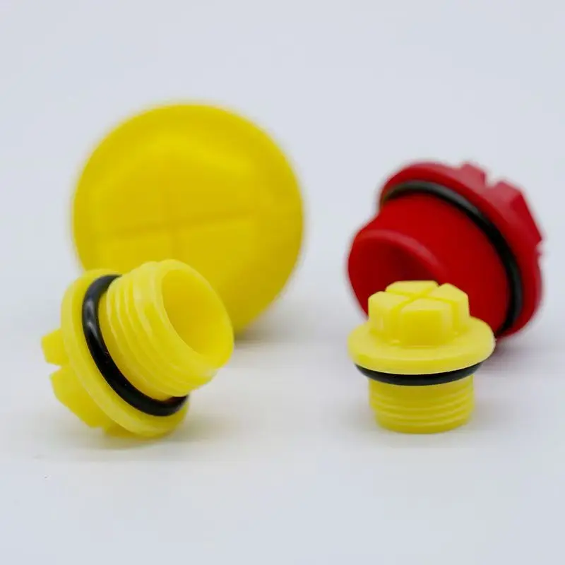 ZG Cross Plastic Thread Plug Screw Sealing Cap With Sealing Ring M6 M8 M10 M12 M14M 16 M18 Seal Tubing Thread Impervious O-ring