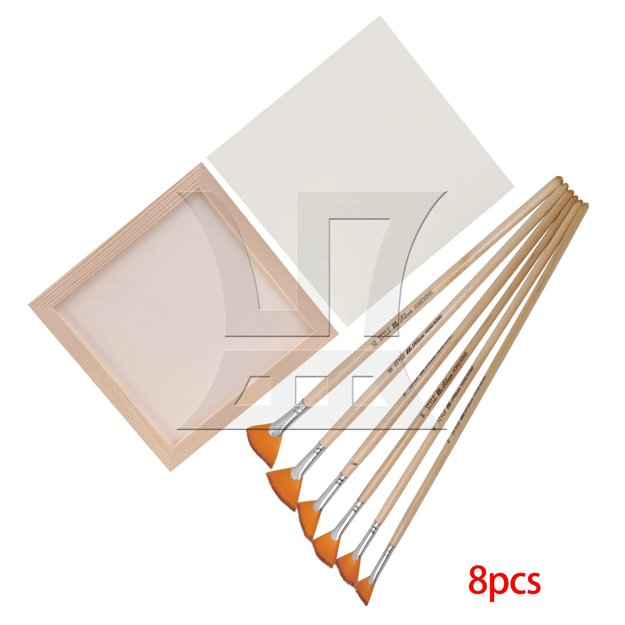 

BQLZR 8pcs Square Three-dimensional Oil Painting Frame with Oil Paint Pen for DIY Artwork