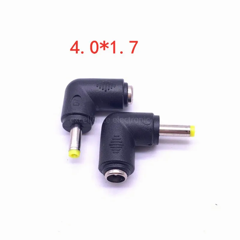 8-piece/Set Laptop Power Plug Adapter DC Female To Male 6.5*4.4 / 4.0X1.7 / 3.0*1.1 / 5.5*2.5 To 5.5*2.1m 90 Degrees