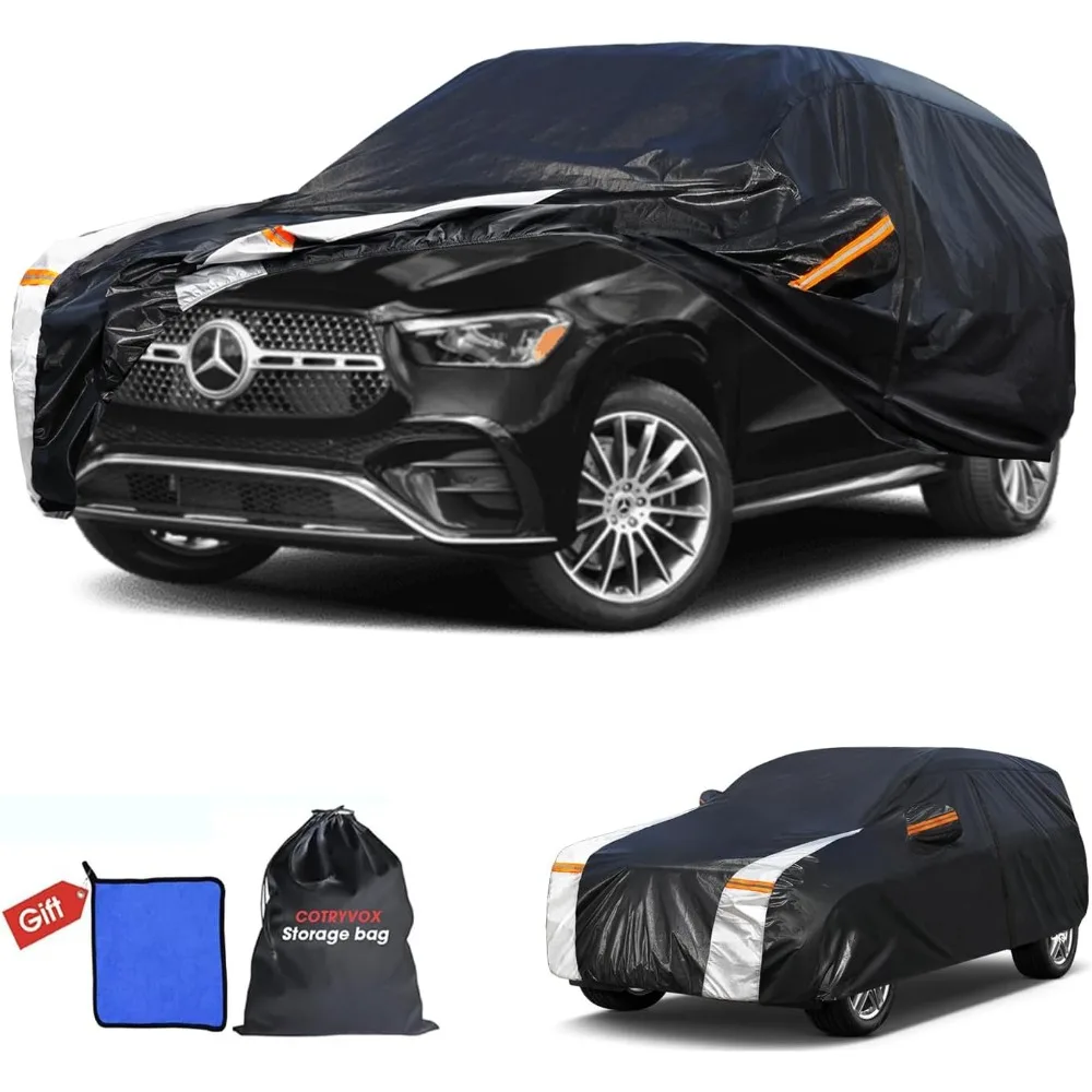 

All-Weather Waterproof SUV Car Cover with Towel, 10-Layer Protection, Custom Fit for 2015-2026 Models