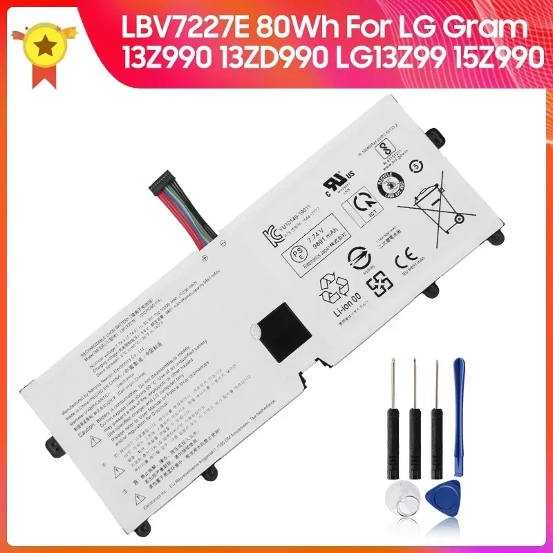 

Replacement Battery For LG Gram 13Z990 13ZD990 LG13Z99 15Z990 15ZB990 15ZD990 LG15Z99 17Z990 17ZB990 17ZD990 LG17Z99 LBV7227E