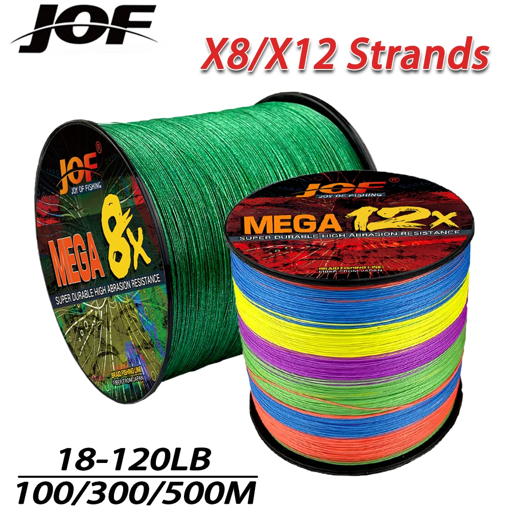 Colorful Japan Braided Fishing Line 8Strands 12Strands Seabass Leader Multifilament Lines 18-120LB Cord 0.14mm-0.55mm 500M-100M