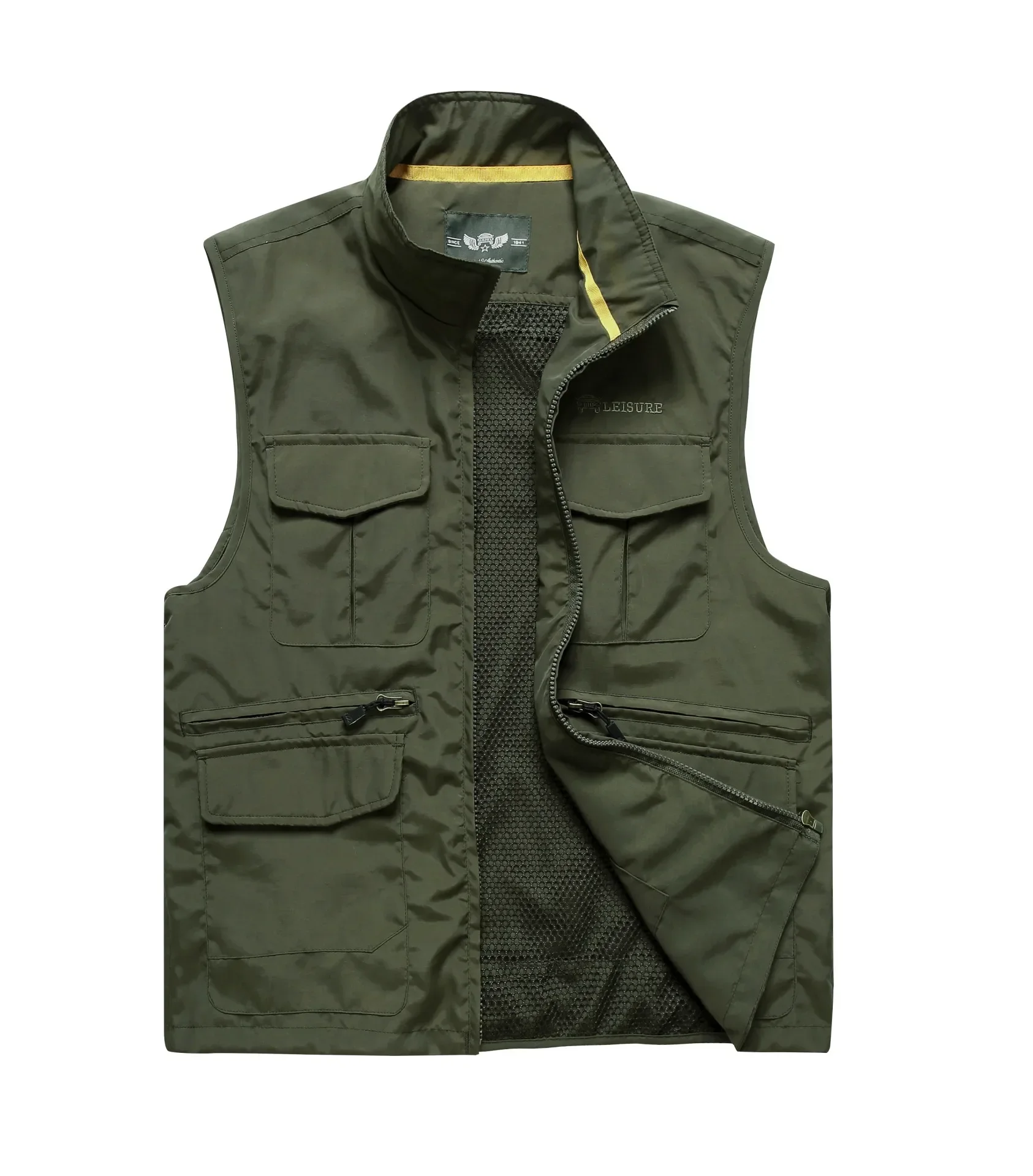 MAIDANGDI Autumn Outdoor Mountaineering Photography Vest Loose Large Sleeveless Quick Drying Breathable Multi Pocket Tank Top