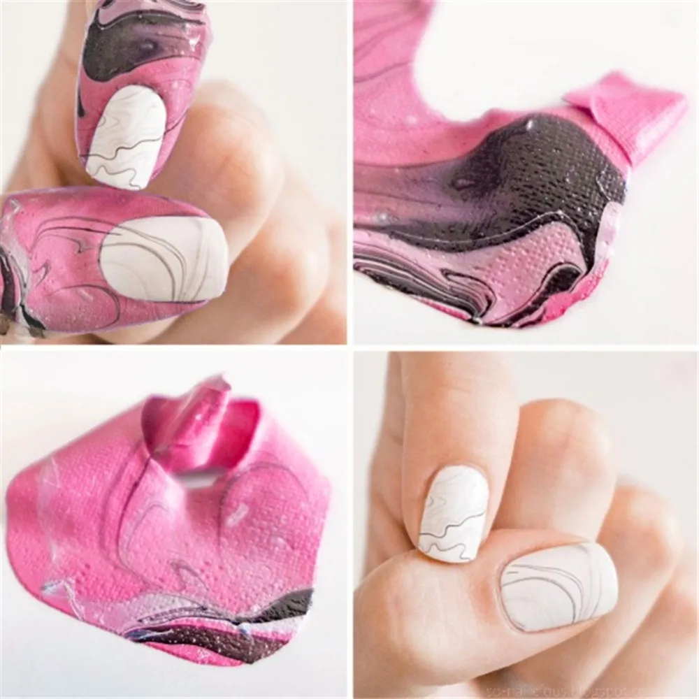 10PCS Anti-splash Nail Polish Stickers Stripping Tape Skin Protection U-shape Nail Form Overflow Prevention Protect Fingers