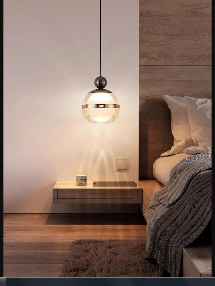 Bedside Lifting LED ball pendant Light Home 6W 110-240V up & down Suspension luminaria Study elevated LED Chandelier for Kitchen