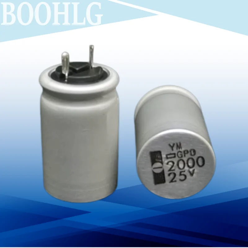 5PCS Brand New Original Black King Kong 25V 2000uF GPD High Temperature Resistance 135 Degrees Imported Electrolytic Capacitor