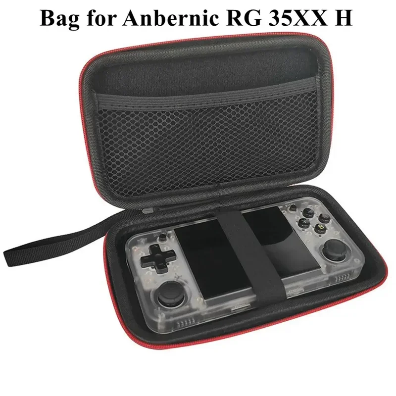 حافظة منظم مقاومة للصدمات من CoverJoy لوحدة التحكم المحمولة ANBERNIC RG35XX H صندوق تخزين واقي من مادة EVA مع حزام لليد