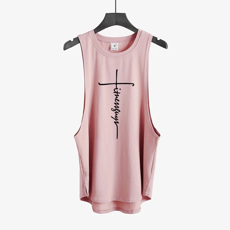 Gym Fitness Workout Muskel Sport Ärmellose Unterhemden Herren Bodybuilding Casual Tank Tops Sommer Baumwolle Atmungsaktive Lose T-shirts