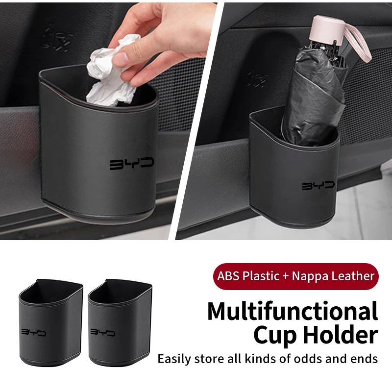 Car Door Water Cup Box Mug Drinks Storage Bag Accessories For BYD Shark 6 F3  I3 F0 F6 S6 E2 S8 E5 E6 G3 G6 L3 S7 M6