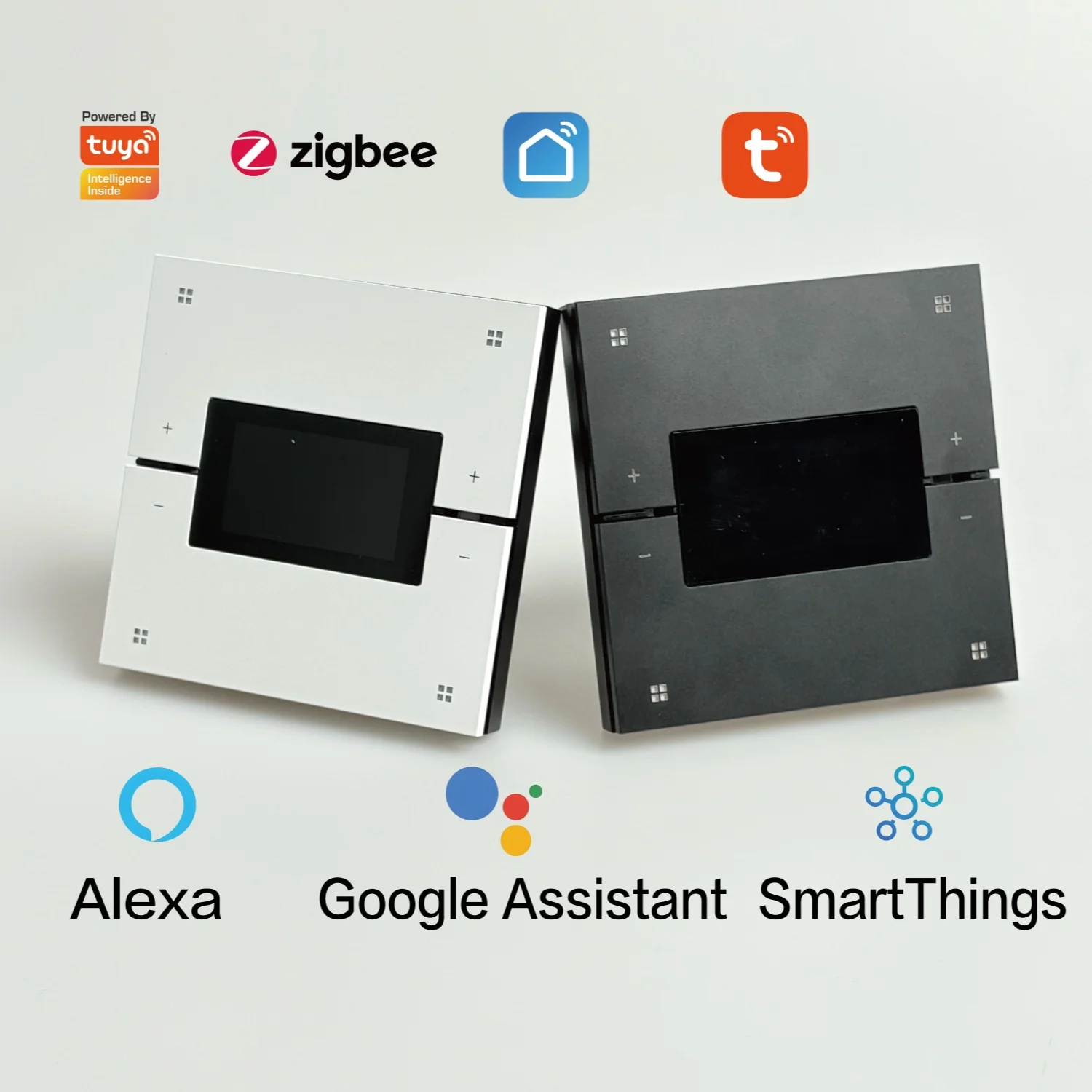 M9 pro interruptor de casa inteligente de 8 botões, display de toque de plástico, cenas de escurecimento ips, zigbee 3.0, fonte de alimentação personalizável para casa de hotel