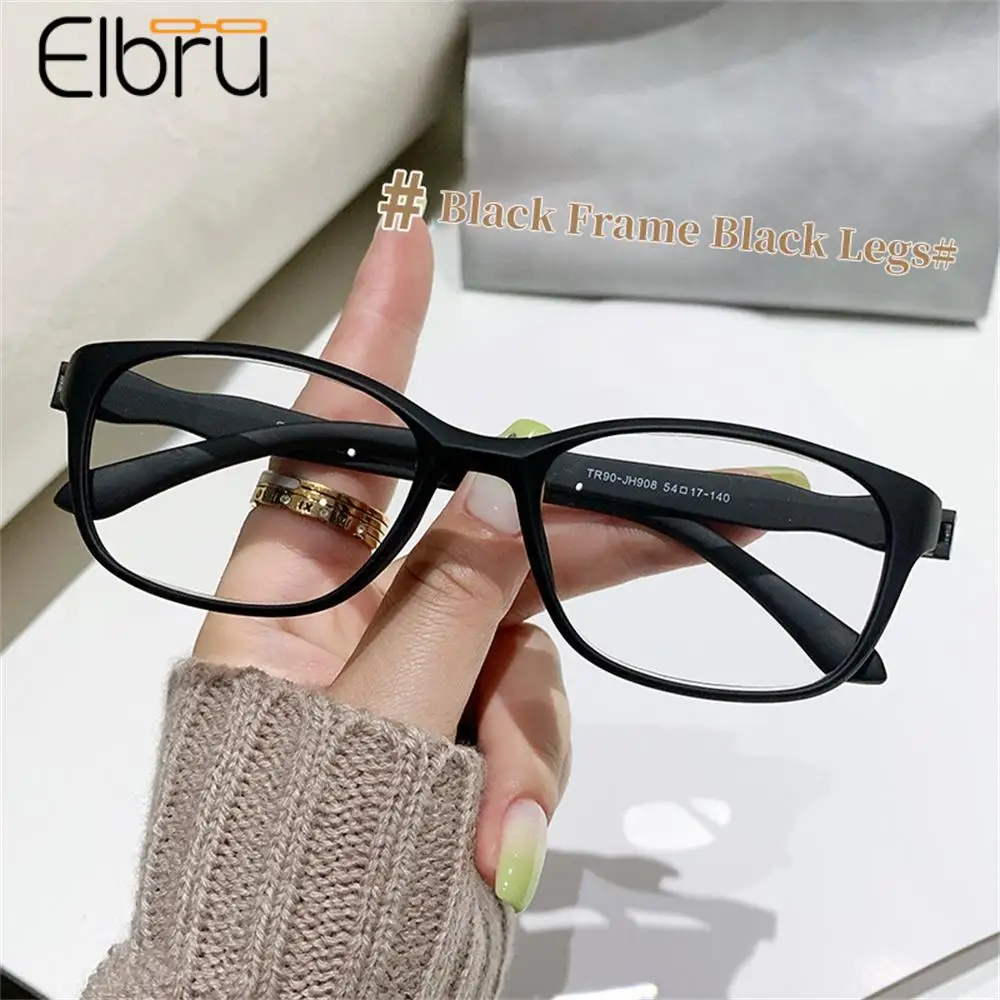 

Elbru Anti Blue Rays Square Reading Glasses Women Men Fashion TR90 Presbyopia Optical Eyeglasses Diopters 0+1+1.5+2+2.5+3+3.5+4