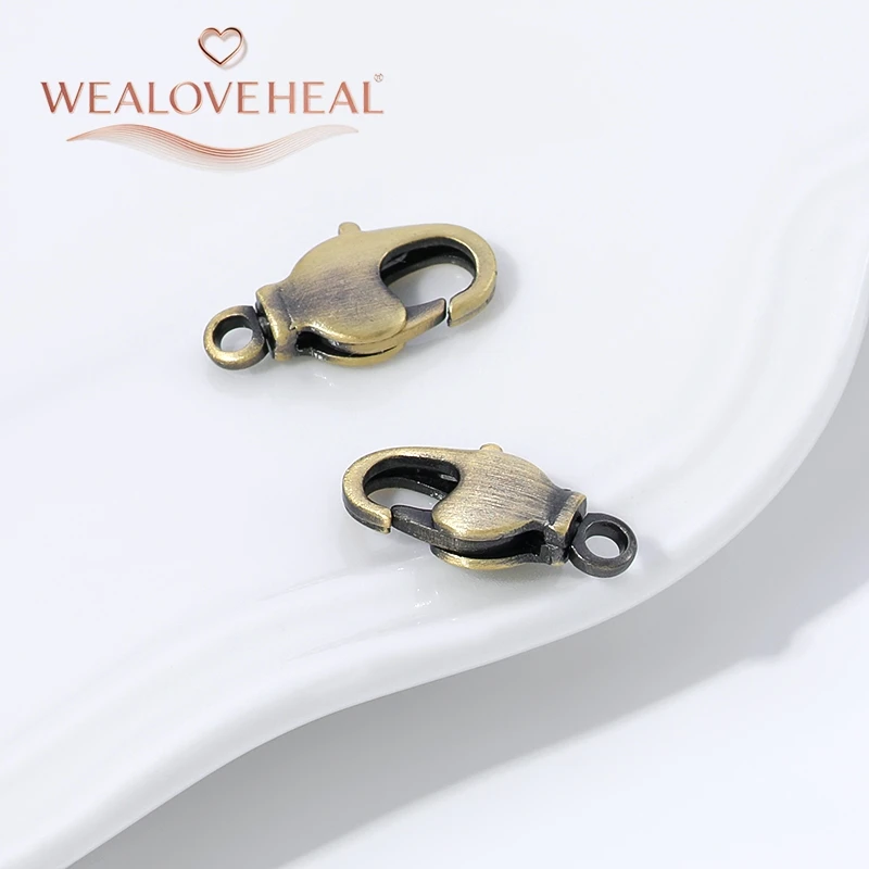 armband verschluss，Antike Bronze-Messing-Karabinerverschlüsse für Armbänder, Halsketten, DIY-Haken, Kettenverschlüsse, Zubehör, Schmuckherstellung, Großhandel – Detail 17
