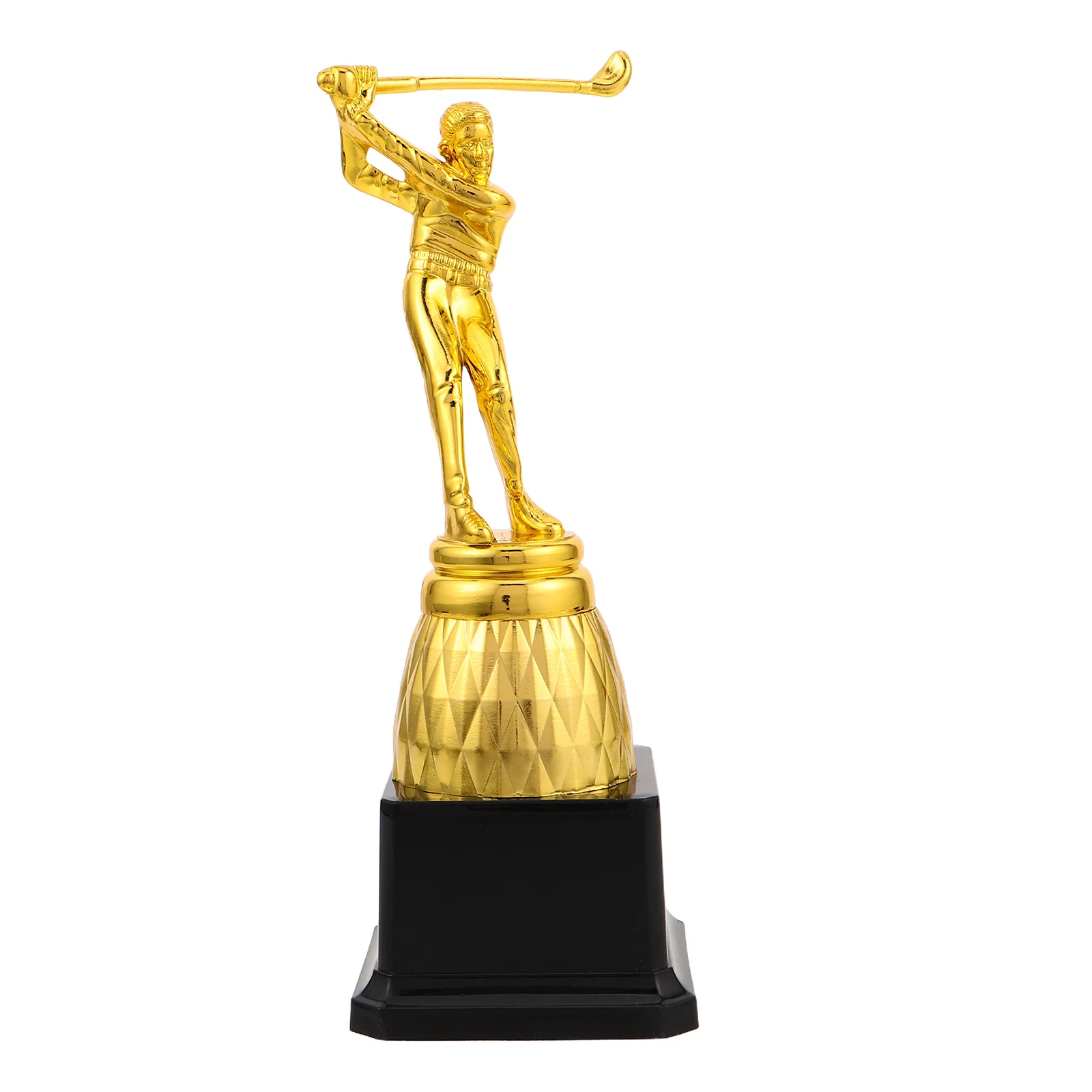 

Gold Plastic Billiard Trophy Cup 3D Player Statue For Pool Snooker Tournament Competition Award Party Decorations Team Sports