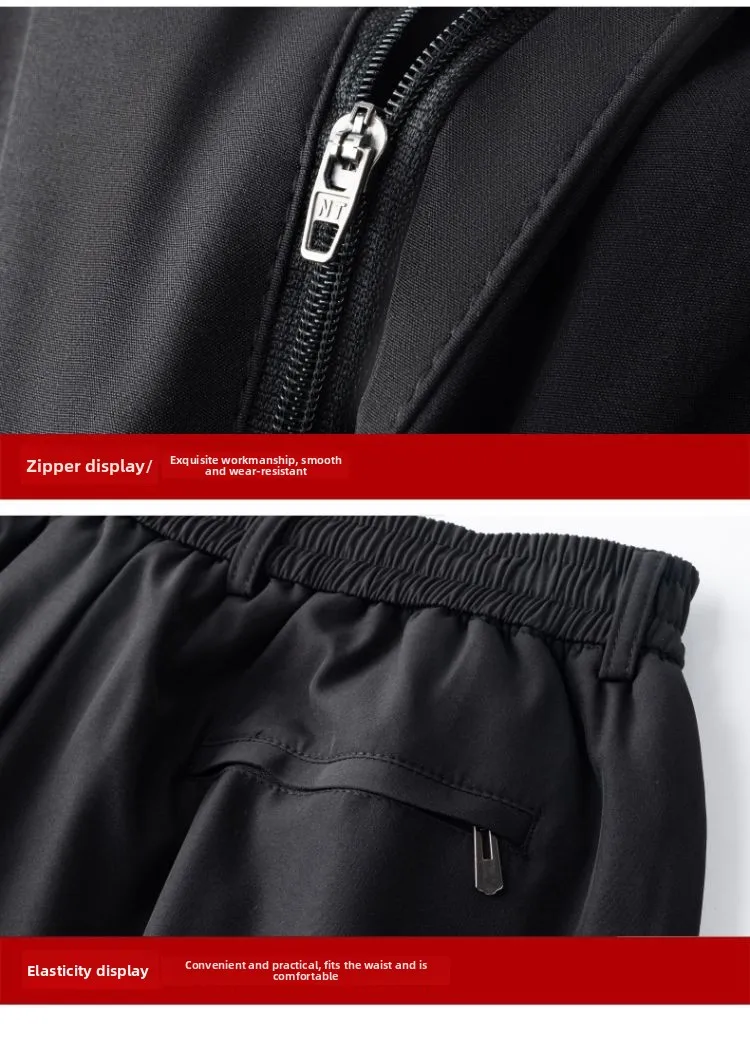 Herren Winter Fleece-gefütterte Anzughose Business Casual Locker Gerade Plus Size Formelle Anzughose Schwarz Blau Dicke Thermohose – Detail 20
