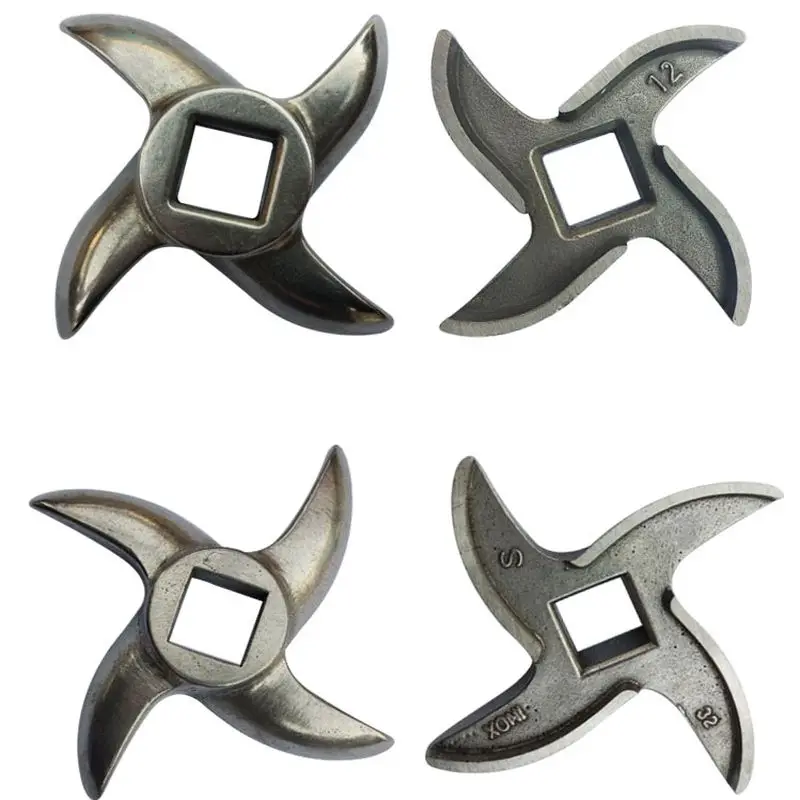 

3 шт. 12 25 32 # Нож для мясорубки, сменные запчасти для мясорубки, качественный крестообразный нож из нержавеющей стали, аксессуары для мясорубки