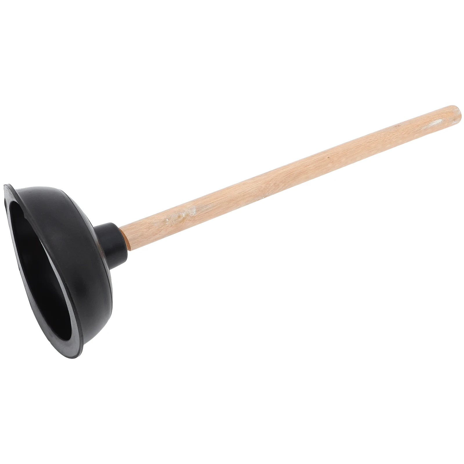 

Wooden Handle Plunger Toilet Bowl Plunger Ergonomic Design Safe Lightweight Wear Resistant Practical for Lasting Use