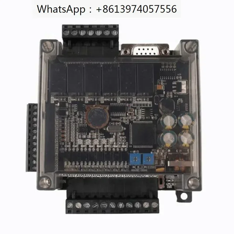 High speed STM32F103 FX3U-14MR 8 input 6 relay output industrial control board 6AD 2DA PLC with RS485 RTC