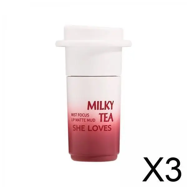 Lippenschlamm-Lippenstift mit doppeltem Verwendungszweck, Rouge, matt, samtiger Lippenfleck, wasserfest, wischfest, für Abschlussball, Verabredungen, Alltag