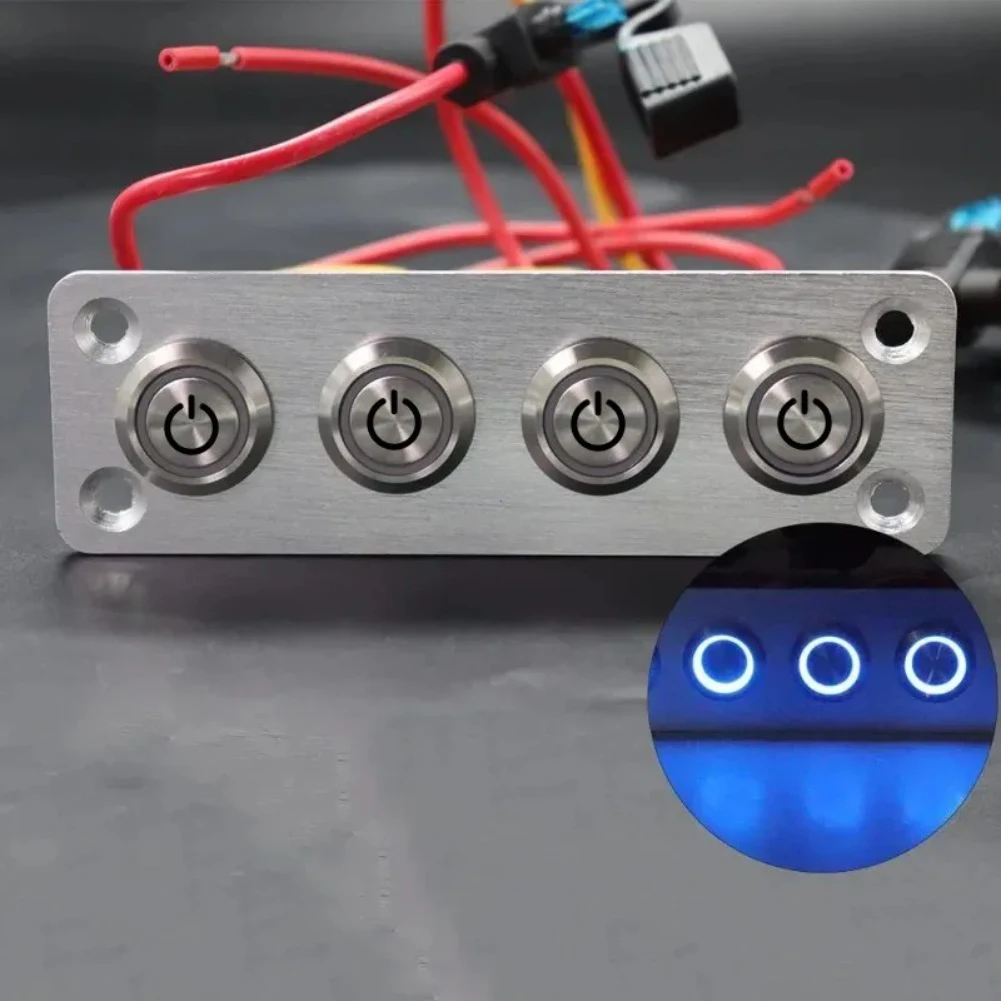 

IP65 Waterproof 46 Gang Pushbutton Switch Panel Prewired Aluminum Plate with Indicator Lights for Device Management